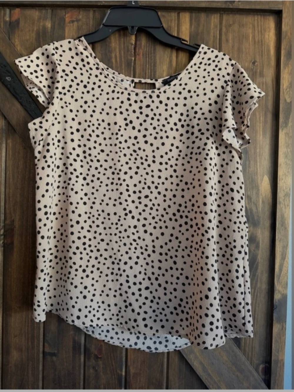 Papermoon Black and Cream Polka Dot Blouse